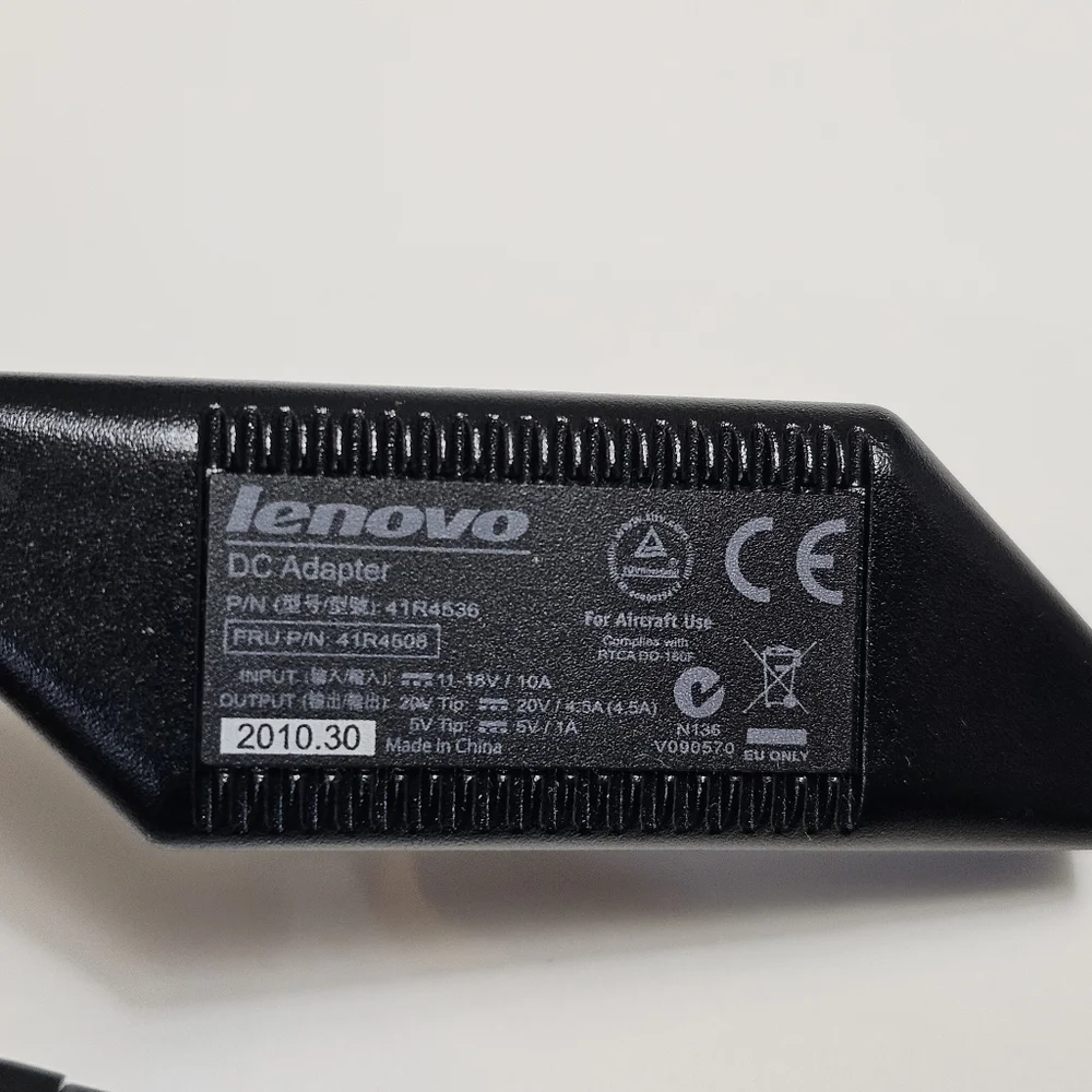 Lenovo Ultraslim AC/DC Combo Adapter Charging Kit Power Hub, Auto Aircraft Use